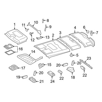 Mercedes-Benz OE - Roof - Interior Trim (Standard Roof)