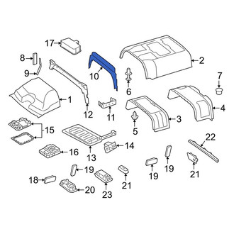Mercedes-Benz OE - Roof Opening Trim