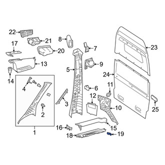 Mercedes-Benz OE - Left Door Sill Plate Bracket