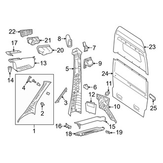Mercedes-Benz OE - Pillars, Rocker & Floor - Interior Trim