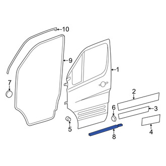 Mercedes-Benz OE - Front Door Reinforcement Bar