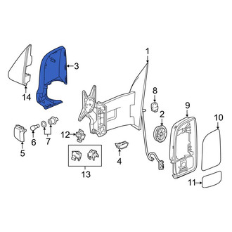 Mercedes-Benz OE - Front Left Door Mirror Cover