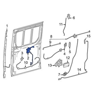 Mercedes-Benz OE - Left Upper Power Sliding Door Motor