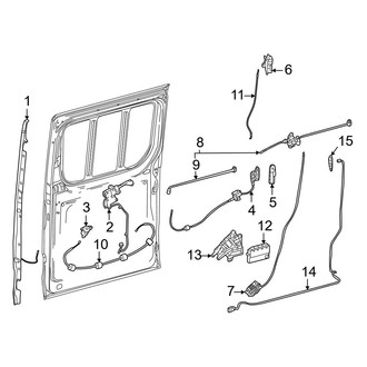 Mercedes-Benz OE - Side Loading Door - Lock & Hardware (Power Slide Components)