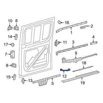 Mercedes-Benz OE - Right Lower Sliding Door Roller