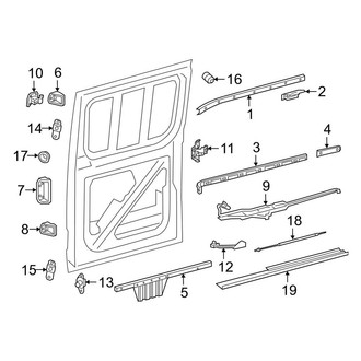 Mercedes-Benz OE - Side Loading Door - Lock & Hardware (Rails & Components)
