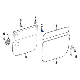 Mercedes-Benz OE - Lower Inner Sliding Door Trim Panel Clip