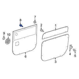 Mercedes-Benz OE - Right Center Sliding Door Trim Panel