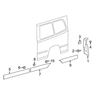 Mercedes-Benz OE - Side Panel - Exterior Trim