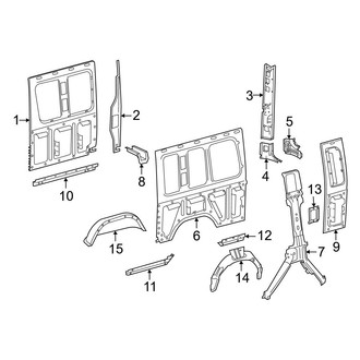 Mercedes-Benz OE - Side Panel - Inner Structure