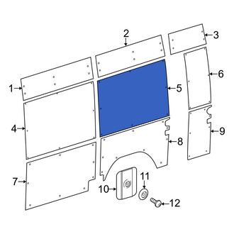 Mercedes-Benz OE - Rear Center Interior Quarter Panel Trim Panel