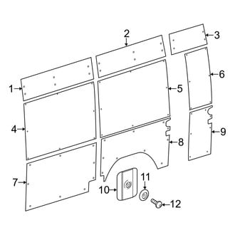 Mercedes-Benz OE - Side Panel - Interior Trim (W/O Wood, W/O Glass)