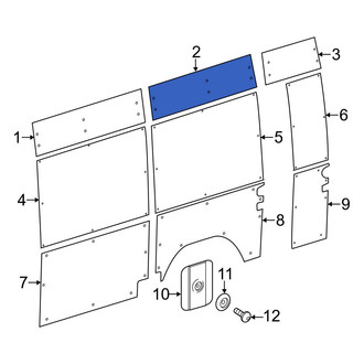 Mercedes-Benz OE - Rear Upper Center Interior Quarter Panel Trim Panel