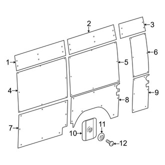 Mercedes-Benz OE - Side Panel - Interior Trim (With Wood, W/O Glass)
