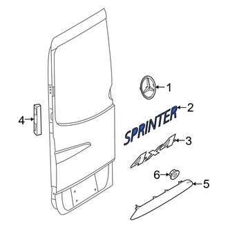 Mercedes-Benz OE - Rear Door Emblem