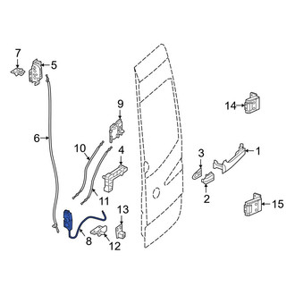Mercedes-Benz OE - Rear Right Lower Door Latch Assembly