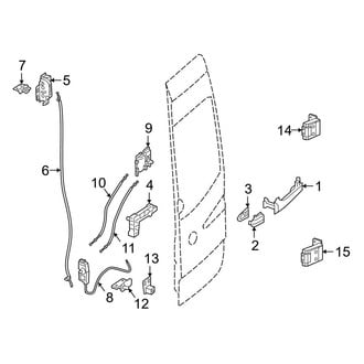 Mercedes-Benz OE - Rear Loading Door - Lock & Hardware (Passenger Side Door)
