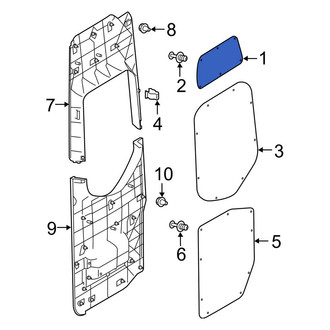 Mercedes-Benz OE - Rear Upper Inner Door Interior Trim Panel