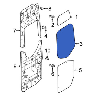 Mercedes-Benz OE - Rear Center Door Trim Molding