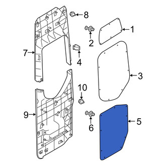 Mercedes-Benz OE - Rear Center Door Trim Molding