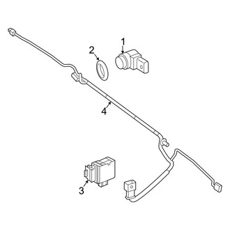Mercedes-Benz OE - Rear Bumper - Electrical Components