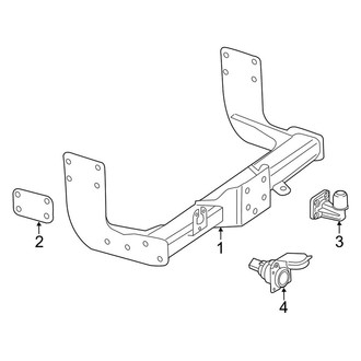 Mercedes-Benz OE - Rear Bumper - Trailer Hitch Components