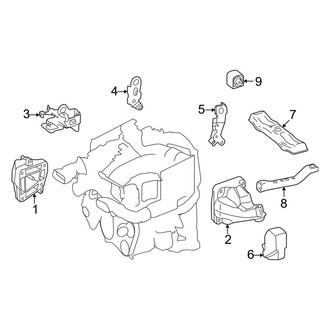 Mercedes-Benz OE - Engine & Transmission Mounting (Crew Van / Extended Cargo Van / Standard Cargo Van 4WD 2.1L)