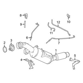 Mercedes-Benz OE - Exhaust System - Exhaust Components (Converter & Components), (2.1L)