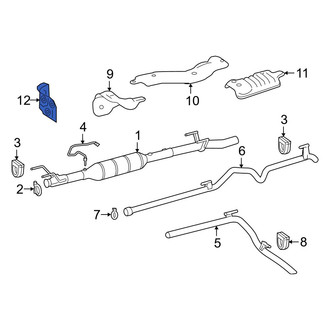 Mercedes-Benz OE - Front Upper Floor Pan Heat Shield
