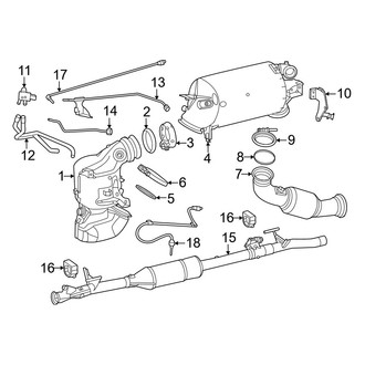 Mercedes-Benz OE - Exhaust System - Exhaust Components (Converter & Components)
