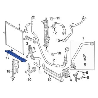 Mercedes-Benz OE - Front Right Radiator Support Air Deflector