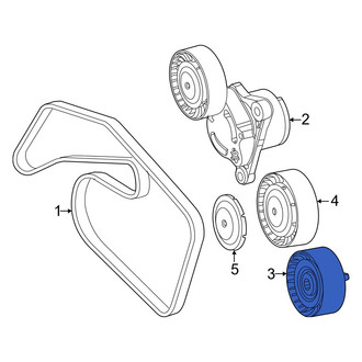 Mercedes-Benz OE - Accessory Drive Belt Idler Pulley