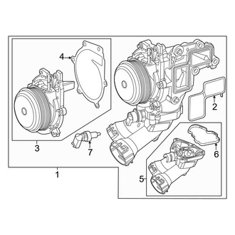 Mercedes-Benz OE - Cooling - Water Pump