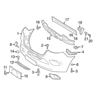 Mercedes-Benz OE - Front Bumper - Bumper & Components (Cover & Components)