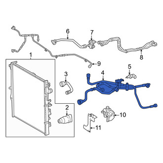 Mercedes-Benz OE - Drive Motor Inverter Radiator Hose