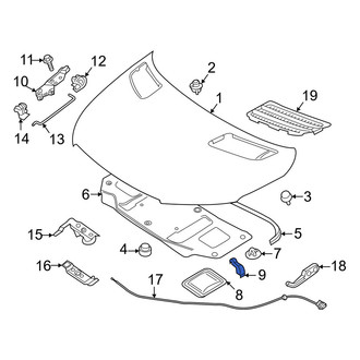 Mercedes-Benz OE - Front Cowl Water Deflector