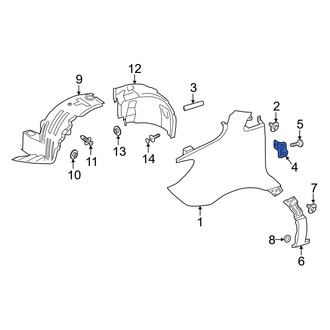 Mercedes-Benz OE - Left Fender Bracket