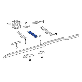 Mercedes-Benz OE - Center Frame Side Member Crossmember
