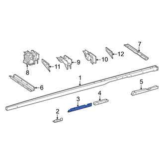 Mercedes-Benz OE - Front Left Frame Side Member Reinforcement