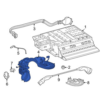 Mercedes-Benz OE - Drive Motor Battery Pack Charging Port Assembly
