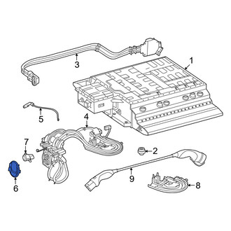 Mercedes-Benz OE - Drive Motor Battery Pack Charging Port Cover