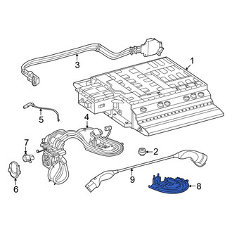 Mercedes-Benz OE - Drive Motor Battery Pack Charging Port Pocket Bracket