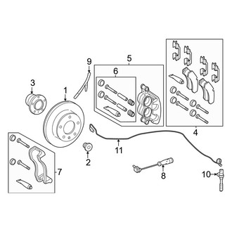 Mercedes-Benz OE - Front Suspension - Brake Components