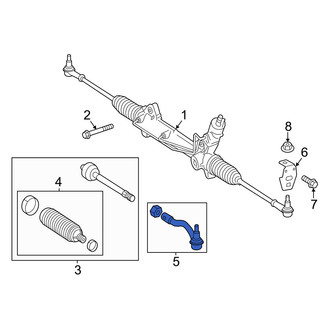 Mercedes-Benz OE - Front Right Outer Steering Tie Rod End