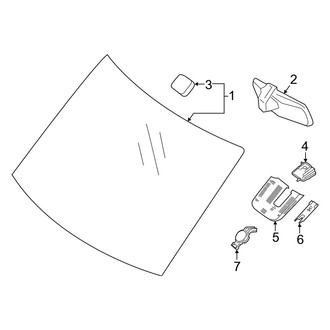Mercedes-Benz OE - Windshield & Components
