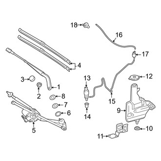 Mercedes-Benz OE - Windshield - Wiper & Washer Components