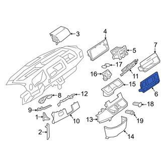 Mercedes-Benz OE - Center Lower Instrument Panel Bezel