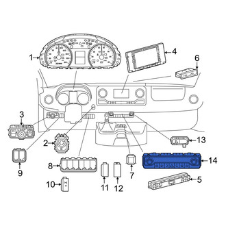 Mercedes-Benz OE - HVAC Temperature Control Panel