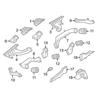 Mercedes-Benz OE - Instrument Panel - Ducts (Instrument Panel)