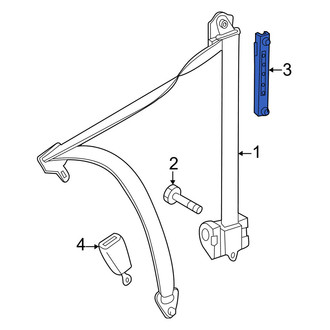 Mercedes-Benz OE - Front Seat Belt Height Adjuster